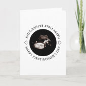 ファースト・ファーザー・デイベビーソノグラムハート写真 カード (正面)