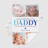 ファースト・ファーザー・デイ写真・コラージュ ゴルフタオル (インサイチュ)