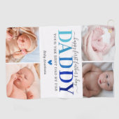 ファースト・ファーザー・デイ写真・コラージュ ゴルフタオル (横)