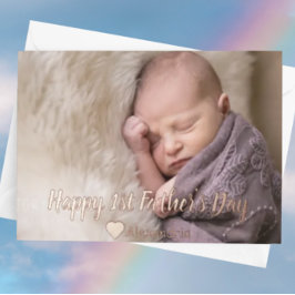 ファースト・ファーザー・デイ・カード 箔招待状