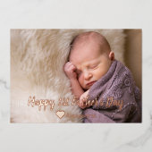 ファースト・ファーザー・デイ・カード 箔招待状 (正面)