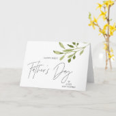 ファースト・ファーザー・デイ・ギフト夫ベビー・バンプ カード (黄色い花)