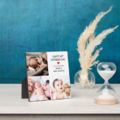 ファースト・ファーザー・デイ・ギフト |かわいい写真コラージュ フォトプラーク (インサイチュ)