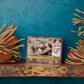 ファースト・ファーザー・デイ・パレット・ウッド5フォトコラージュ フォトプラーク (側面)