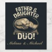 ファースト・ファーザー・デイ・ファーザー・ドーターデュオカスタム ワインラベル (シングルラベル)