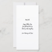 ファースト・ファーザー・デイ・フィルムストリップフォトグリッド新しいパパ (裏面)