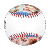 ファースト・ファーザー・デイ・フォトコラージュ記念碑 野球ボール (裏面)