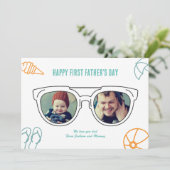 ファースト・ファーザー・デイ・フォト・コラージュパパ・ソン・ドーター シーズンカード (スタンド正面)