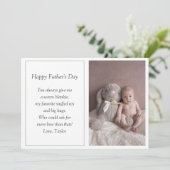 ファースト・ファーザー・デイ・フォト・ホリデー・カード シーズンカード (スタンド正面)