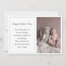 ファースト・ファーザー・デイ・フォト・ホリデー・カード シーズンカード