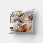 ファースト・ファーザー・デイ・ブラシ・ストローク3フォトコラージュ クッション (裏面)