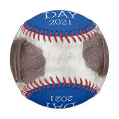 ファースト・ファーザー・デイ・ベースボールに写真を追加 野球ボール (正面)