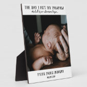 ファースト・ファーザー・デイPawPaw Keepsake写真 フォトプラーク (側面)