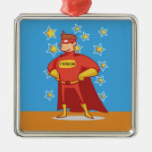 ファースト・ファーザー・デー・スーパーヒーロー メタルオーナメント (正面)