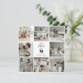 ファースト・ファーザー・デー – ベビーの足跡とピンクハート (スタンド正面)