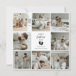 ファースト・ファーザー・デー – ベビー・フットプリント&ブルーハート