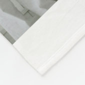 ファースト・ファーザー・デー – ベビー・フットプリント&ブルーハート フリースブランケット (角)