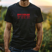 ファースト・ファースト・ファースト・デーのレッドレターのユーモア Tシャツ