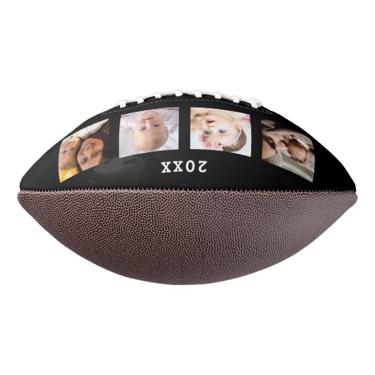 ファースト・ファーズ・デイ・最高のパパ・エバー4フォトコラージュ アメリカンフットボール (回転90)
