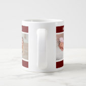 ファースト・ファーズ・デイ・最高のパパ・エバー4フォト・マルーン ジャンボコーヒーマグカップ (裏面)