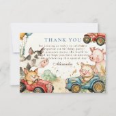 ファースト・ファーム・アニマルズ2歳 サンキューカード (正面)