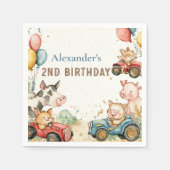 ファースト・ファーム・アニマルズ2歳 スタンダードカクテルナプキン (正面)