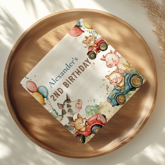 ファースト・ファーム・アニマルズ2歳 スタンダードカクテルナプキン