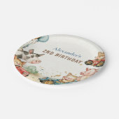 ファースト・ファーム・アニマルズ2歳 ペーパープレート (アングル)