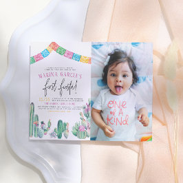 ファースト・フィエスタサボスかわいい女の子の誕生日パーティー写真 ポストカード