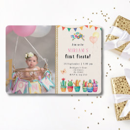 ファースト・フィエスタサボス多肉女誕生日写真 招待状