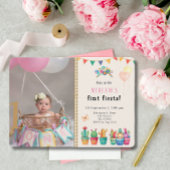 ファースト・フィエスタサボス多肉女誕生日写真 招待状