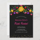 ファースト・フィエスタメキシコフローラ誕生日パーティー 招待状 (正面)
