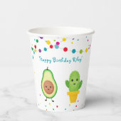 ファースト・フィエスタ・バースデー・タコテーマ 紙コップ (裏面)