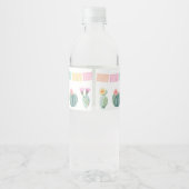 ファースト・フィエスタ、メキシコ1歳の誕生日パーティーfor Girl ペットボトルラベル (裏面)