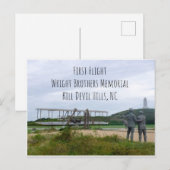 ファースト・フライト・ライト・ブラザーズ・モニュメント・ポストカード ポストカード (正面/裏面)