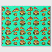 ファースト・フードの包装紙 ラッピングペーパー (フラット)