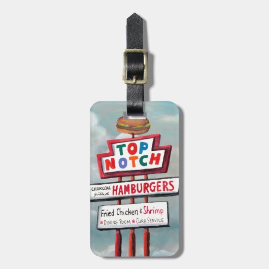 ファースト・フードの印 ラゲッジタグ (正面縦)