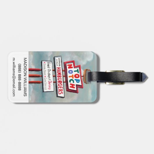 ファースト・フードの印 ラゲッジタグ (裏面横)