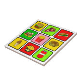 ファースト・フードの麻薬常習者のタイル タイル (側面)