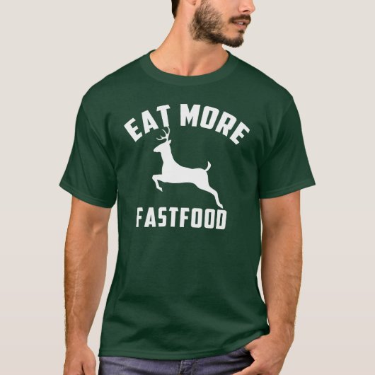 ファースト・フードを食べて下さい Tシャツ (正面)