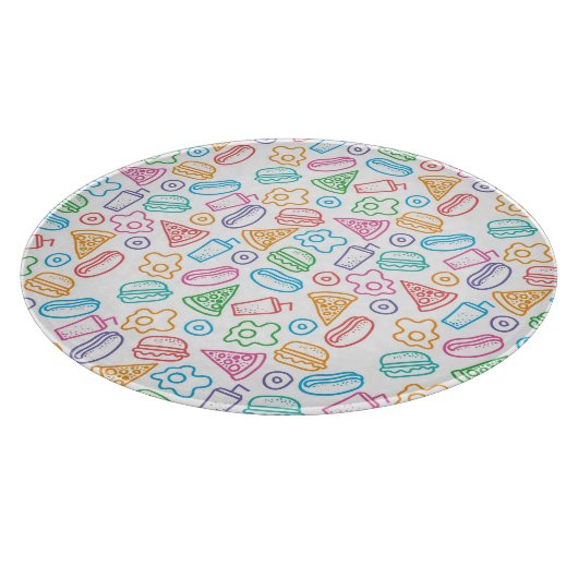 ファースト・フードパターン2 カッティングボード (角)