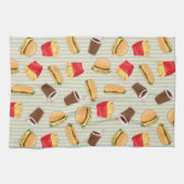 ファースト・フードパターン2 キッチンタオル (横)
