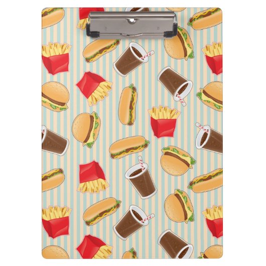 ファースト・フードパターン2 クリップボード (正面)