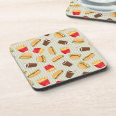 ファースト・フードパターン2 コースター (左側)