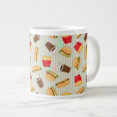 ファースト・フードパターン2 ジャンボコーヒーマグカップ (正面右)