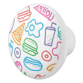 ファースト・フードパターン2 セラミックノブ (右)