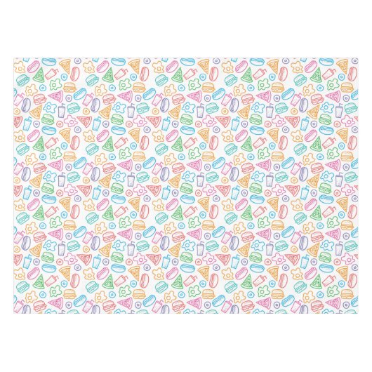 ファースト・フードパターン2 テーブルクロス (正面(横))