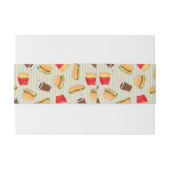 ファースト・フードパターン2 招待状ベリーバンド (裏面例)