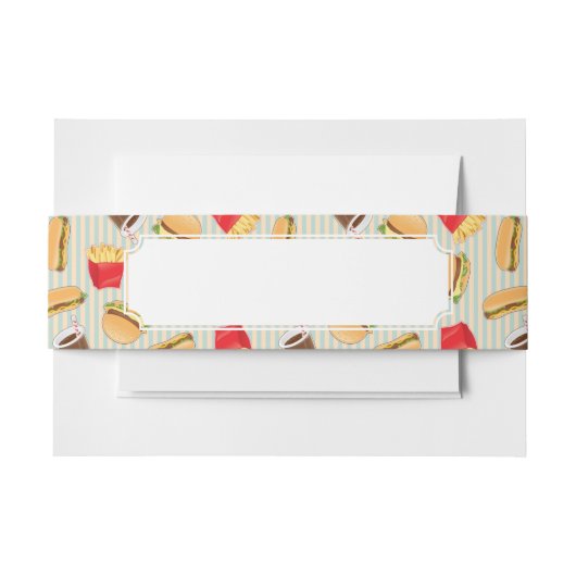 ファースト・フードパターン2 招待状ベリーバンド (正面例)