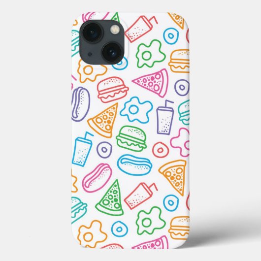 ファースト・フードパターン2 Case-Mate iPhoneケース (裏面)